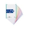 Recambio color oxford a4 160 hojas 90 gr optik paper cuadro 5 mm 4 taladros banda 10 colores