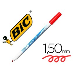 Rotulador bic velleda fino para pizarra rojo punta redonda 1 mm