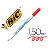 Rotulador bic velleda fino para pizarra rojo punta redonda 1 mm