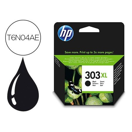 Ink-jet hp 303xl envy photo 6230 / 7130 / 7830 color negro capacidad 600 paginas