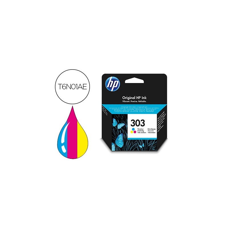 Ink-jet hp n. 303 envy photo 6230 / 7130 / 7830 color tricolor capacidad 200 paginas