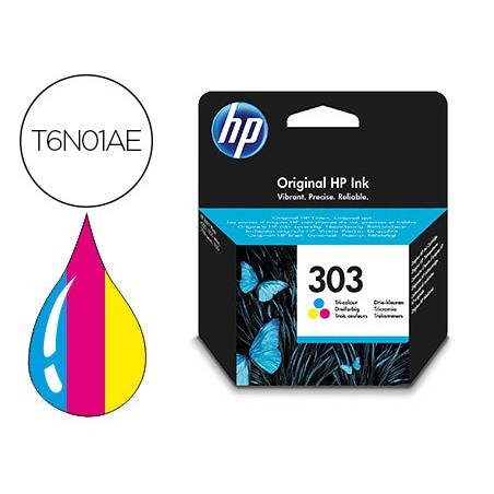 Ink-jet hp n. 303 envy photo 6230 / 7130 / 7830 color tricolor capacidad 200 paginas
