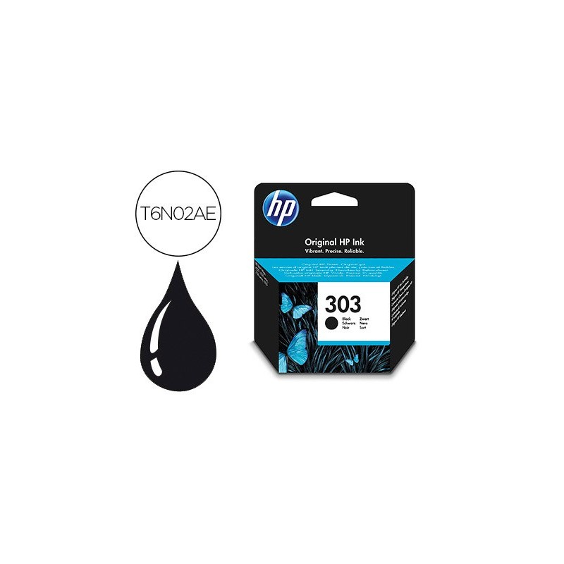 Ink-jet hp n. 303 envy photo 6230 / 7130 / 7830 color negro capacidad 200 paginas