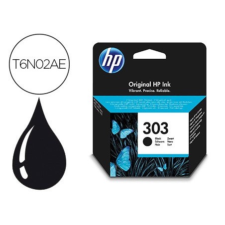 Ink-jet hp n. 303 envy photo 6230 / 7130 / 7830 color negro capacidad 200 paginas