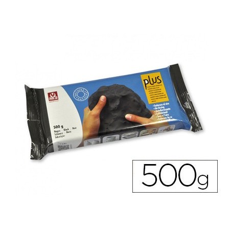Arcilla sio-2 plus negra endurece al aire paquete de 500 gr