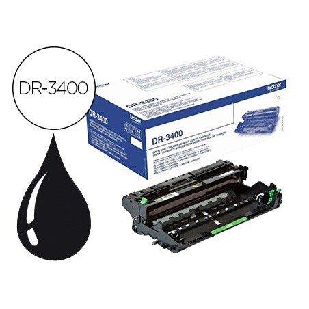 Tambor brother dr-3400 para hl-l6250dn hl-l6300dw hl-l6400dw dcp-l6600dw mfc-l6800dw mfc-l6900dw