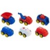 Juego didactico miniland con 10 vehiculos profesionales flexibles para trabajar la educacion vial