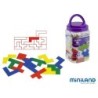 Juego didactico miniland pentominos de colores
