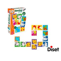 Juego diset educativo domino animals