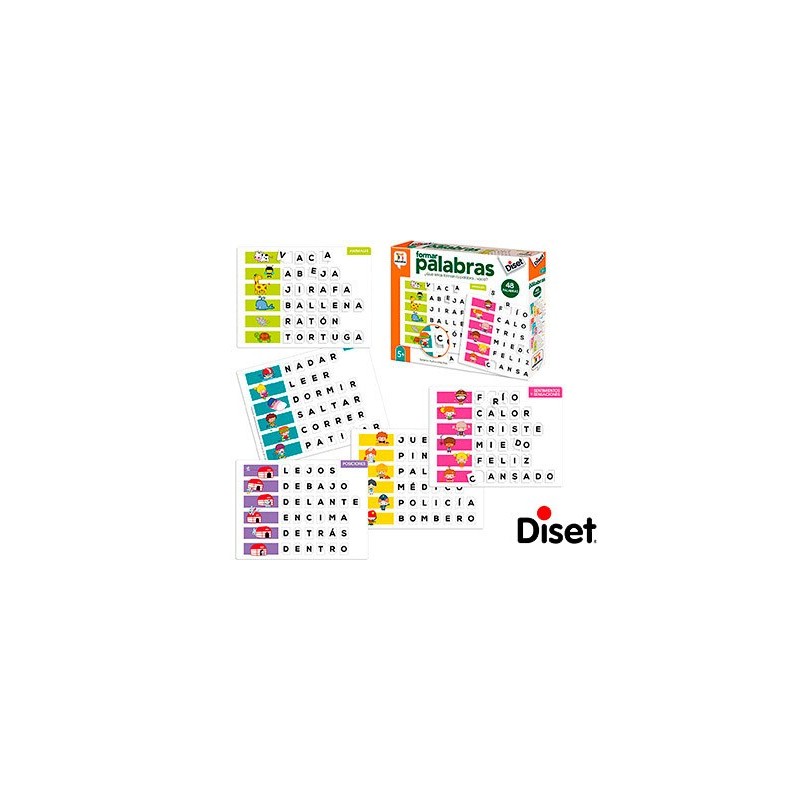 Juego diset didactico formar palabras