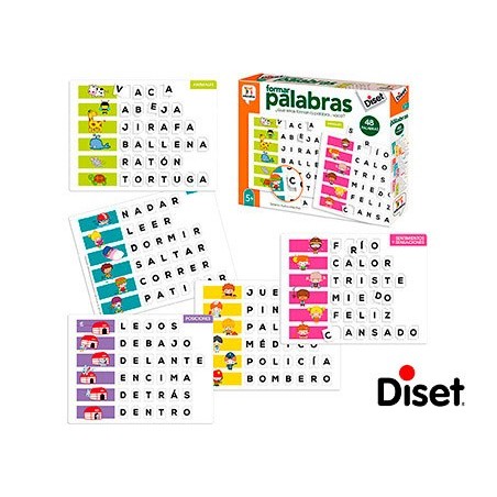 Juego diset didactico formar palabras