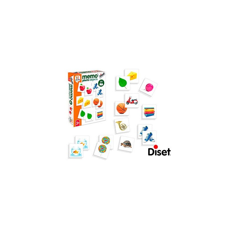Juego diset didactico memo photo objetcs