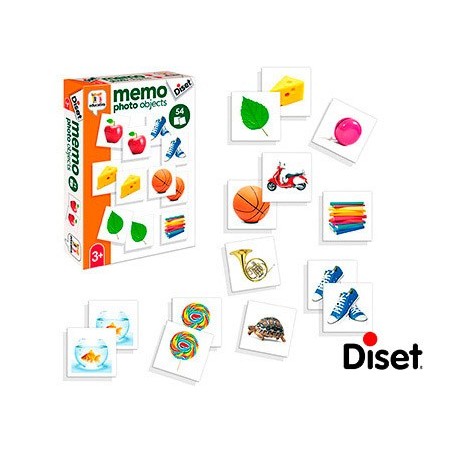 Juego diset didactico memo photo objetcs