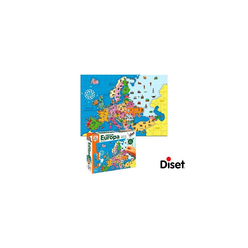 Juego diset didactico paises de europa