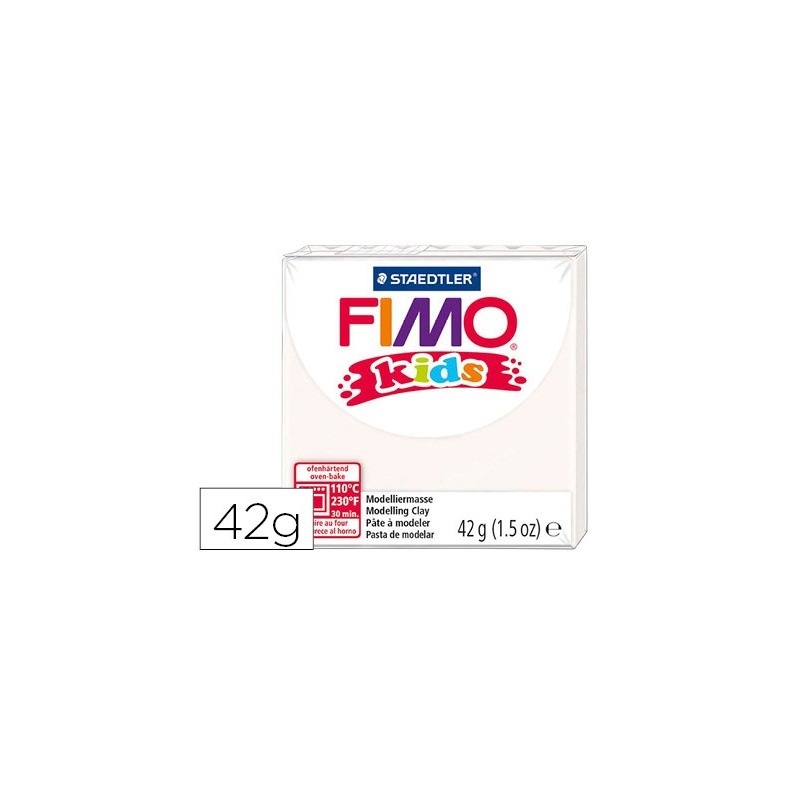 Pasta staedtler fimo kids 42 gr color blanco