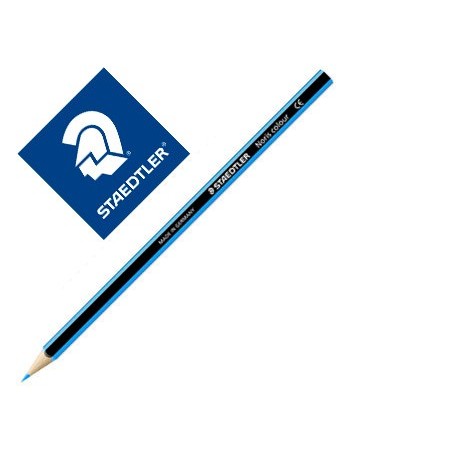 Lapiz de color staedtler wopex ecologico azul claro