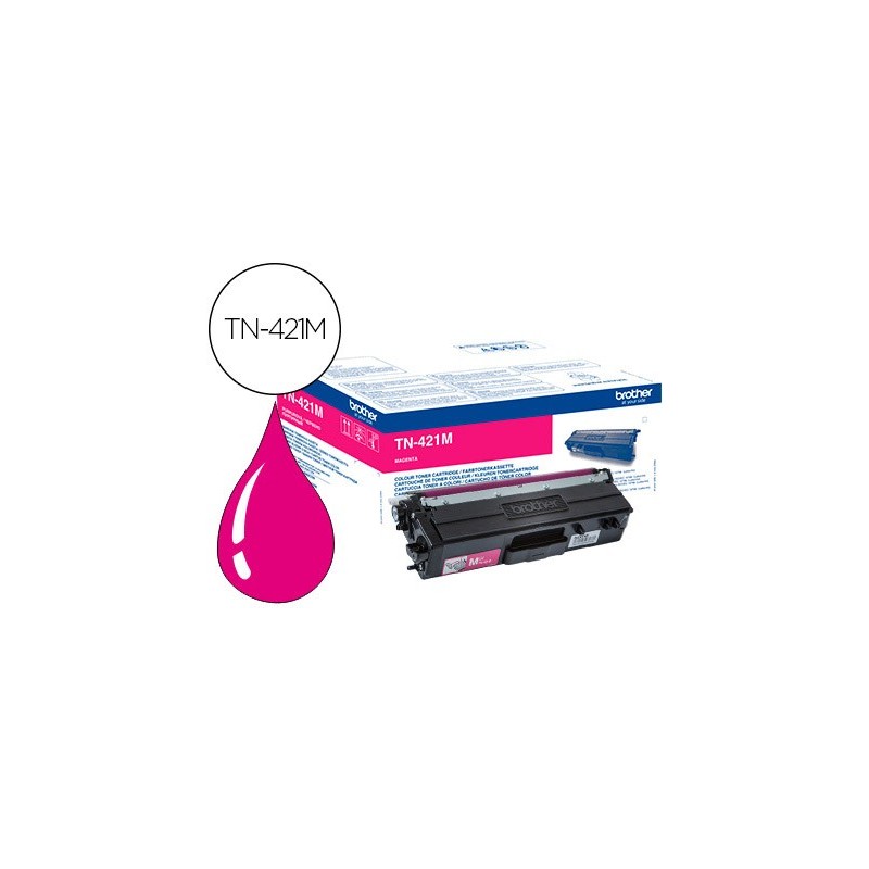 Toner brother tn-421 para dcp-l8410 cdn / 8410 cdw / hl-l8260 cdw / mfc-l8360 cdw / 8690 cdw / 8900 cdw magenta