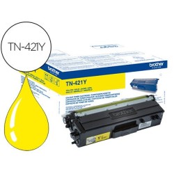 Toner brother tn-421 para dcp-l8410 cdn / 8410 cdw / hl-l8260 cdw / mfc-l8360 cdw / 8690 cdw / 8900 cdw amarillo