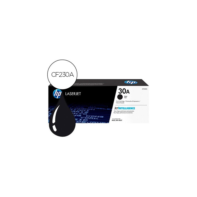 Toner hp 30a laserjet pro m203 / mfp m227 negro 1600 paginas