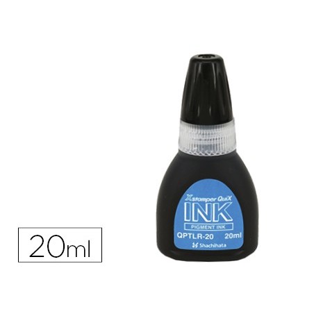Tinta x'stamper quix para sellos negra bote de 20 ml