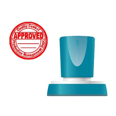Sello x'stamper quix personalizable color rojo redondo diametro 38 mm q-53
