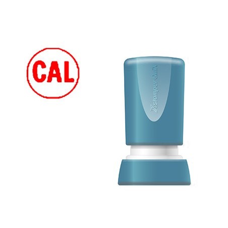 Sello x'stamper quix personalizable color rojo redondo diametro 14 mm q-32