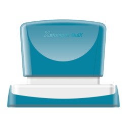 Sello x'stamper quix personalizable color rojo medidas 36x61 mm q-16