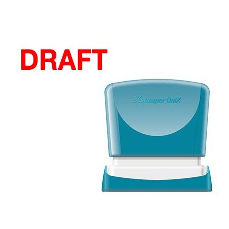 Sello x'stamper quix personalizable color rojo medidas 11x40 mm q-10
