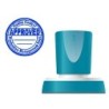 Sello x'stamper quix personalizable color azul redondo diametro 38 mm q-53