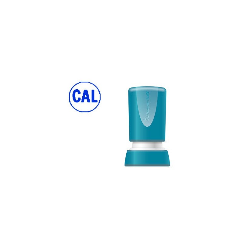 Sello x'stamper quix personalizable color azul redondo diametro 14 mm q-32