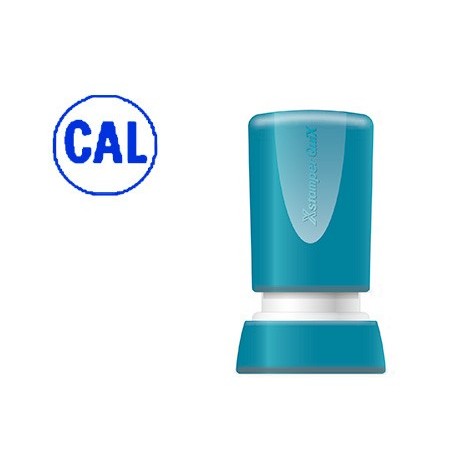 Sello x'stamper quix personalizable color azul redondo diametro 14 mm q-32
