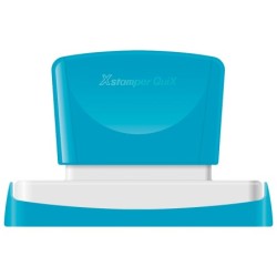 Sello x'stamper quix personalizable color azul medidas 16x83 mm q-26