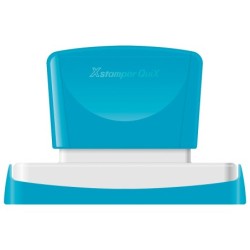 Sello x'stamper quix personalizable color azul medidas 28x78 mm q-24