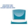 Sello x'stamper quix personalizable color azul medidas 16x48 mm q-11