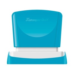 Sello x'stamper quix personalizable color azul medidas 16x48 mm q-11