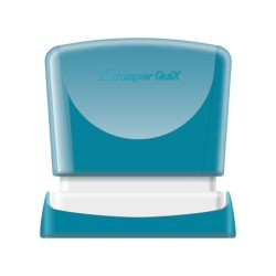 Sello x'stamper quix personalizable color azul medidas 11x40 mm q-10