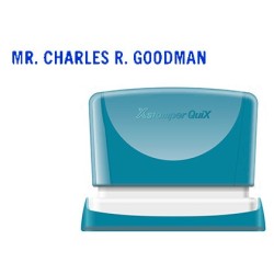 Sello x'stamper quix personalizable color azul medidas 4x60 mm q-05