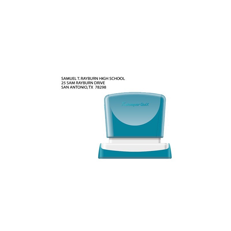 Sello x'stamper quix personalizable color negro medidas 14x60 mm q-14