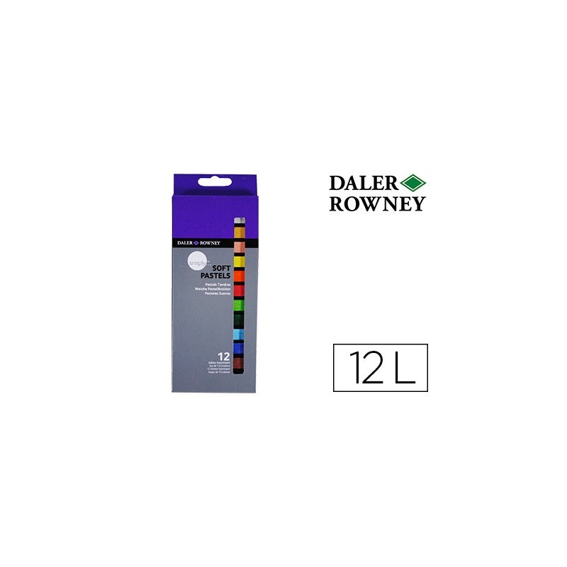 Lapices pastel oleo daler rowney simply suave caja de 12 colores surtidos