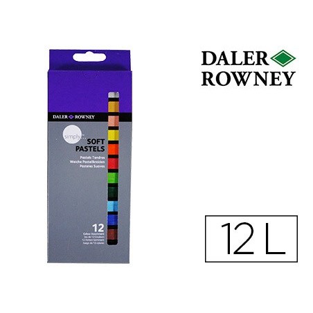 Lapices pastel oleo daler rowney simply suave caja de 12 colores surtidos