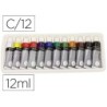 Pintura acrilica daler rowney simply caja de 12 colores surtidos tubo de 12 ml