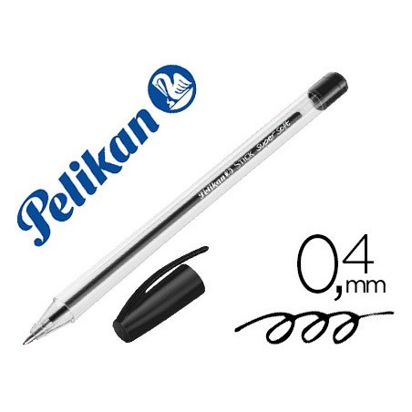 Boligrafo pelikan stick super soft negro