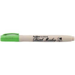Rotulador artline supreme brush pintura base de agua punta tipo pincel trazo variable verde amarillento