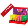 Rotulador stabilo fluorescente 72 neon expositor de 45 unidades colores surtidos