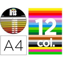 Cartulina guarro din a4 185 gr contenido \b\ 100 hojas x 12 colores