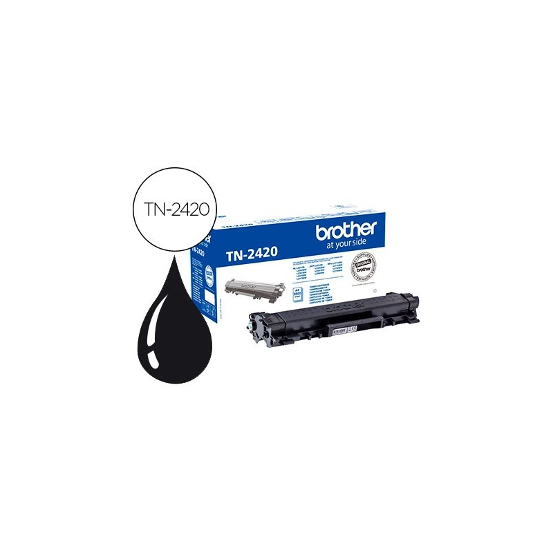 Toner brother tn-2420 para dcp-l2510/ 2530 / 2550 / hl-l2375 alta capacidad negro 3000 pag
