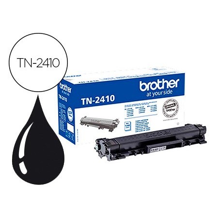 Toner brother tn-2410 para dcp-l2510 / 2530 / 2550 / hl-l2375 negro 1200 pag