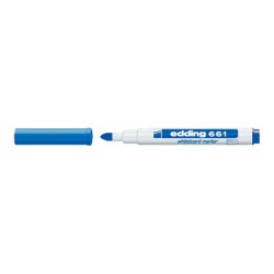 Rotulador edding para pizarra blanca 661 color azul punta redonda 1-2 mm