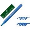 Rotulador faber fluorescente textliner 38 azul