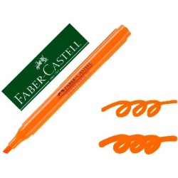 Rotulador faber fluorescente textliner 38 naranja